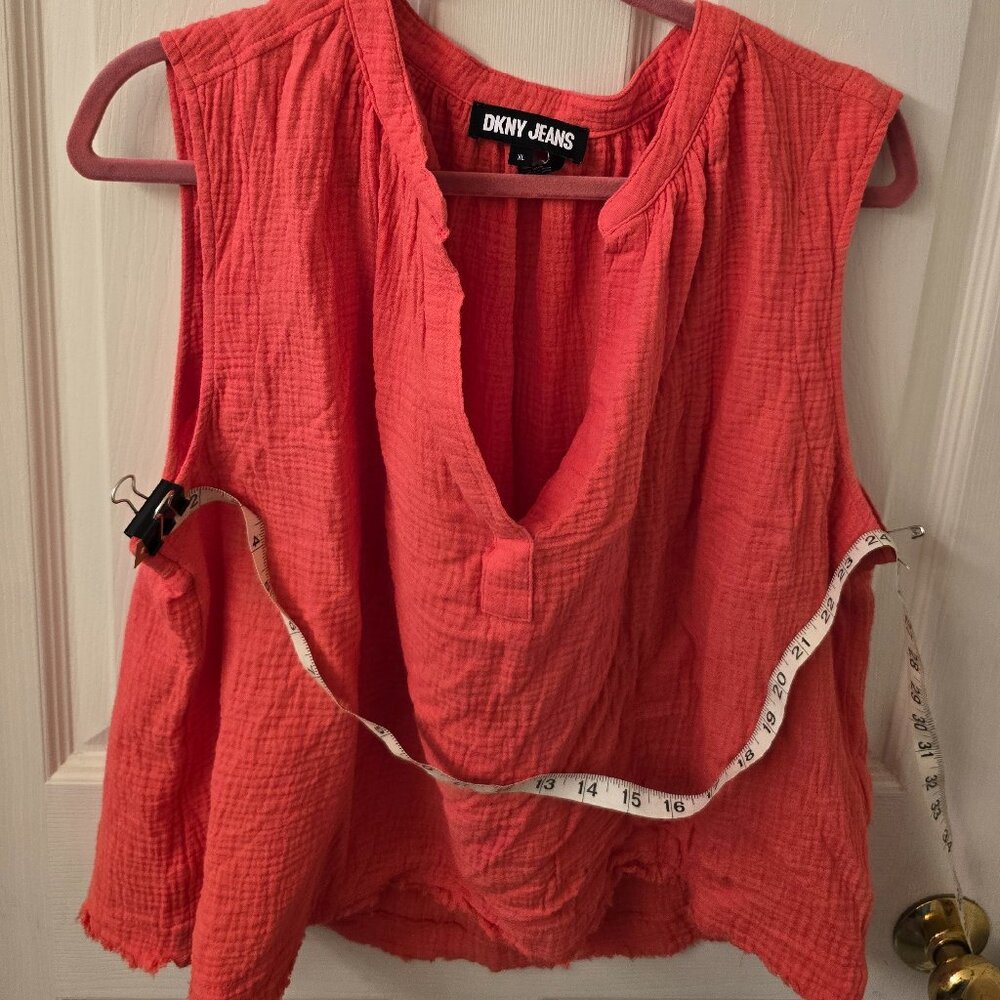 DKNY Orangey sleeveless top  XL